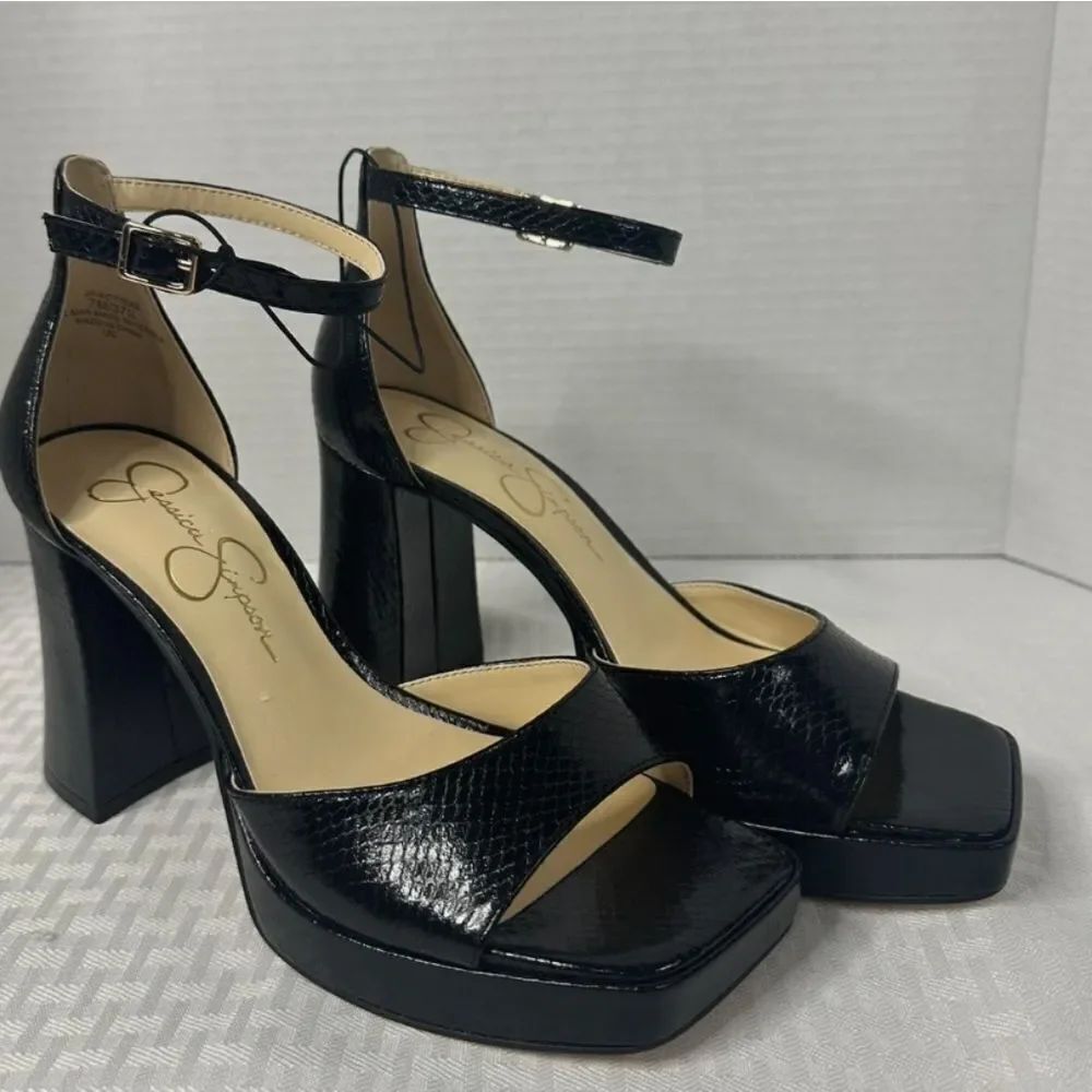 BRAND NEW JESSICA SIMPSON KOTTEAS BLOCK HEEL OPEN-TOE SANDAL